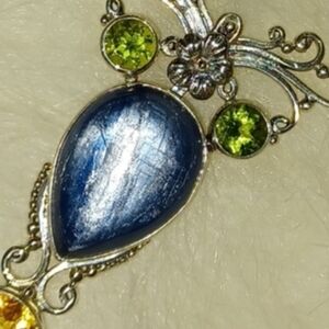 Handmade in Bali Kyanite necklace.